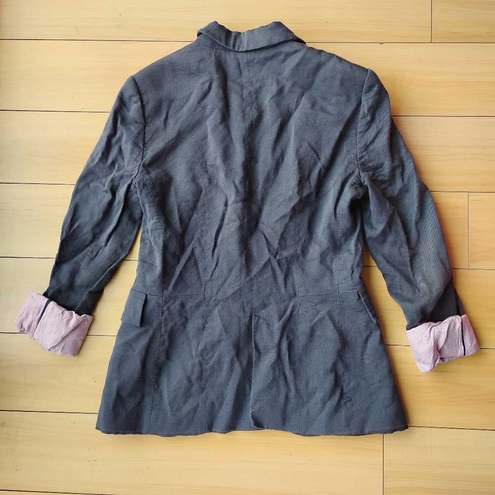 Zara boyfriend blue navy blazer Small - Picture 2 of 12